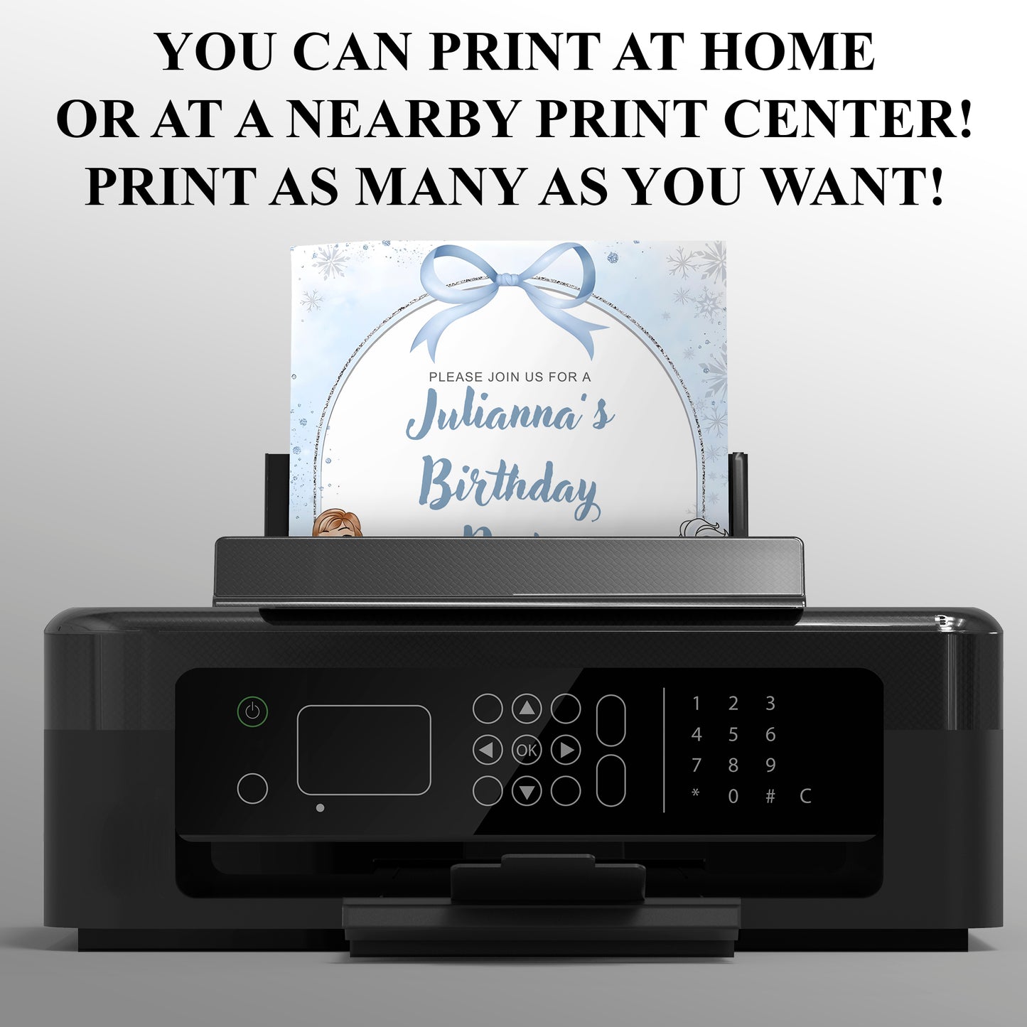 Disney Frozen Birthday Party Invitation - CreativeRino