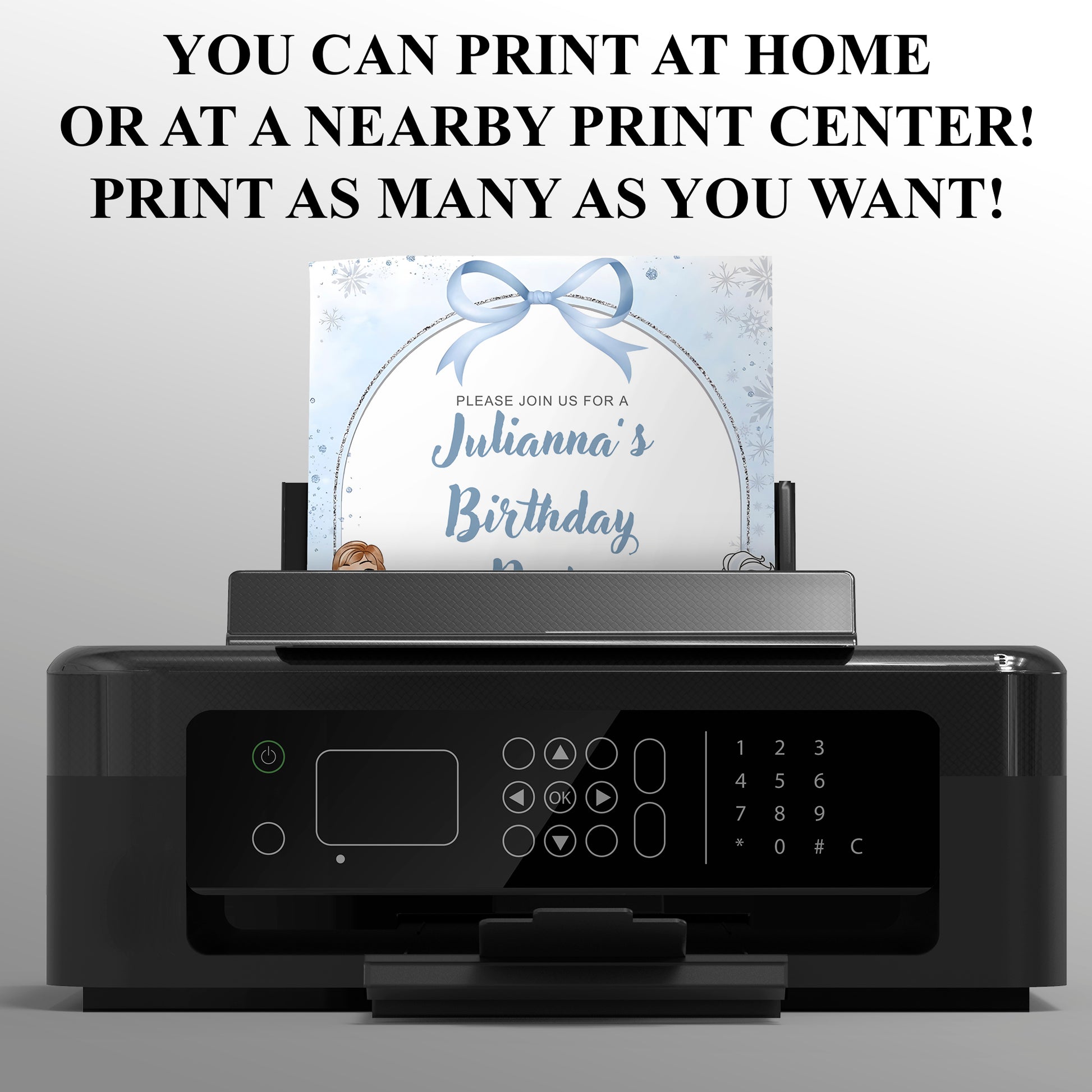 Disney Frozen Birthday Party Invitation - CreativeRino