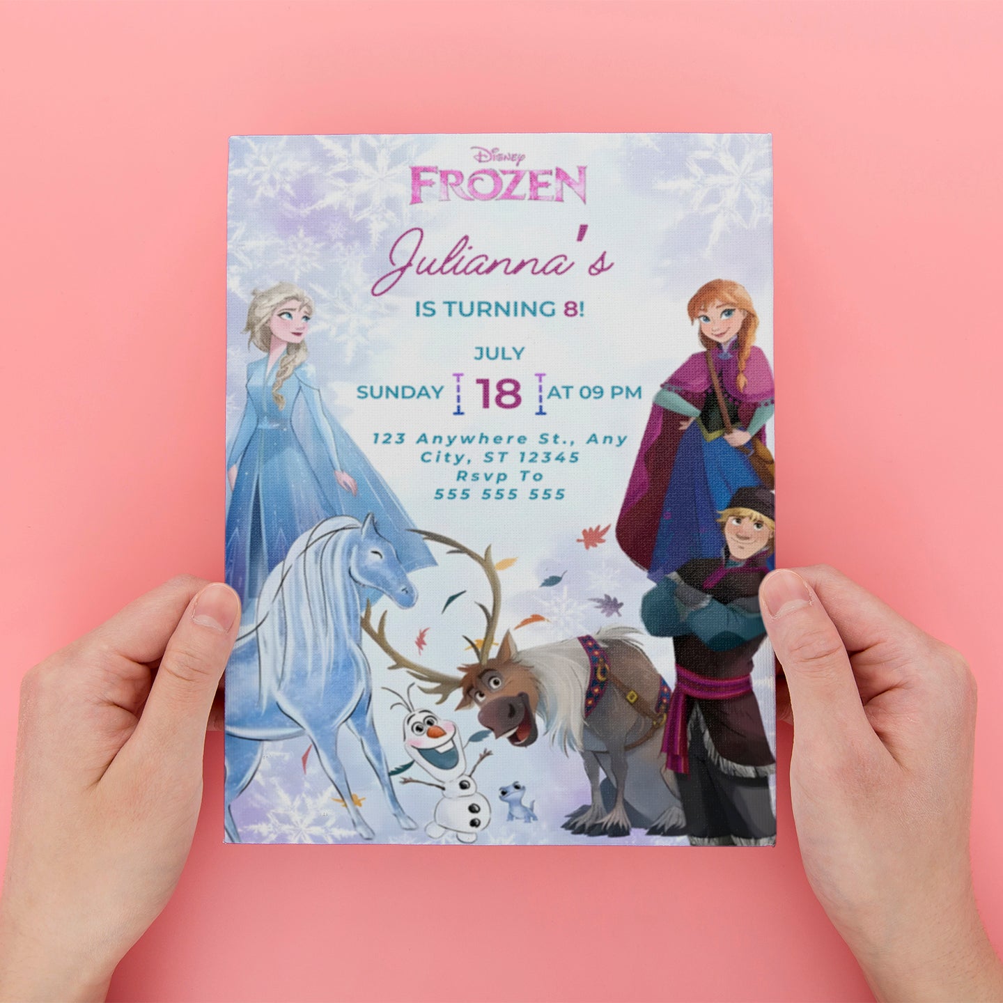 Frozen Birthday Invitation - CreativeRino