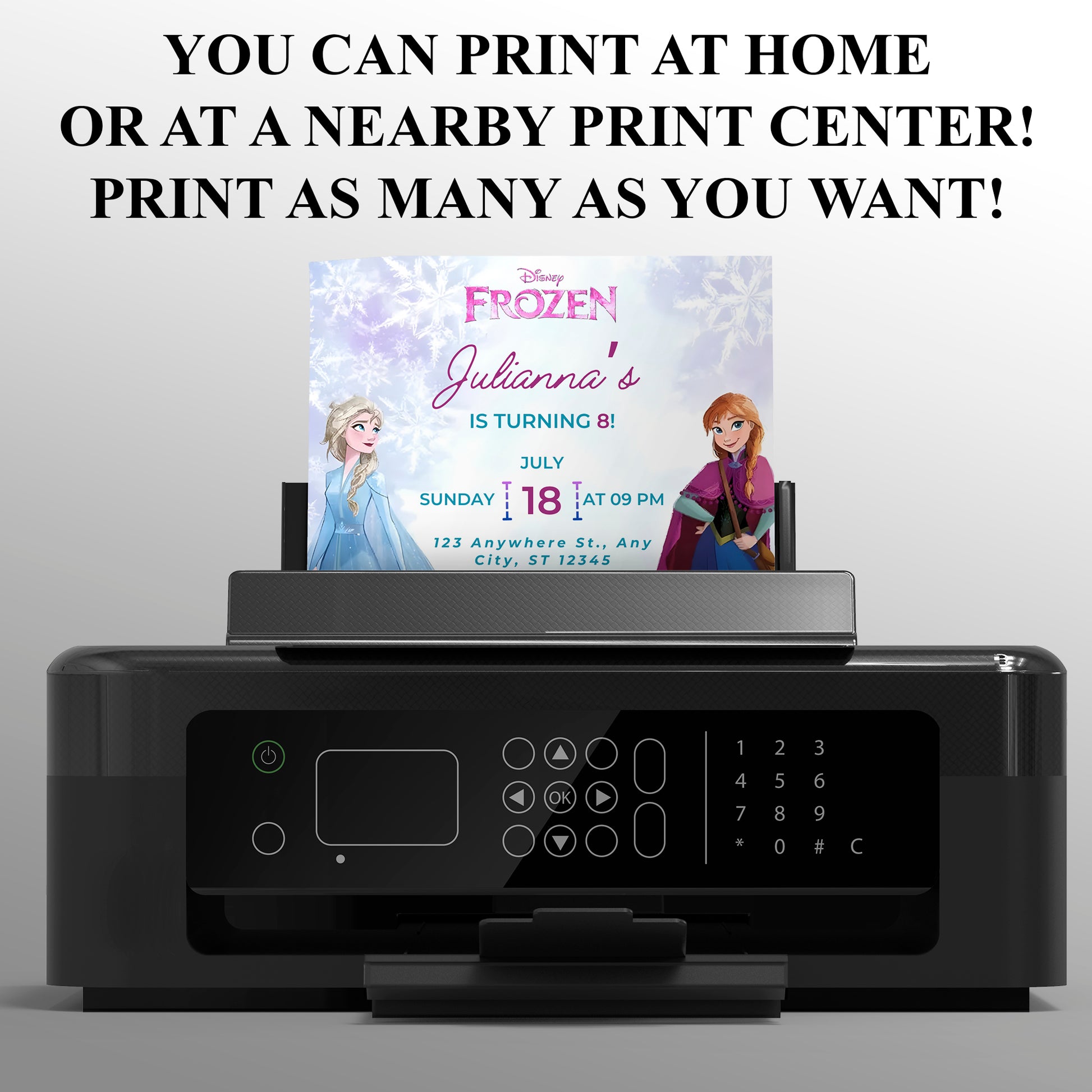 Frozen Birthday Invitation - CreativeRino