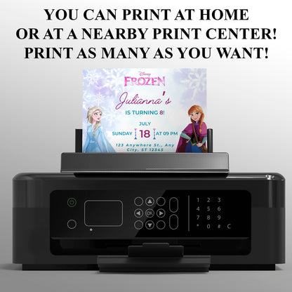 Frozen Birthday Invitation - CreativeRino