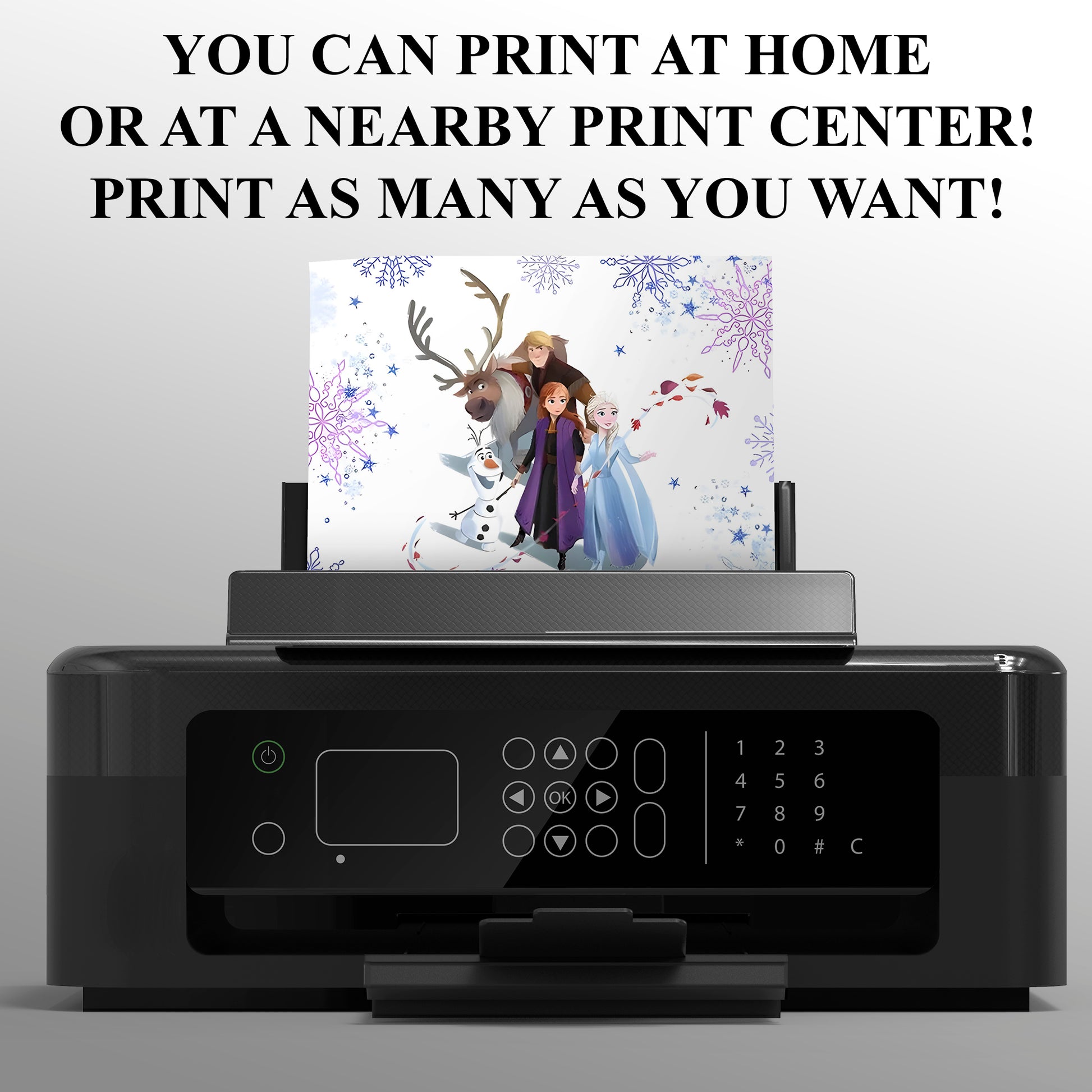 Editable Frozen Birthday Invitation - CreativeRino