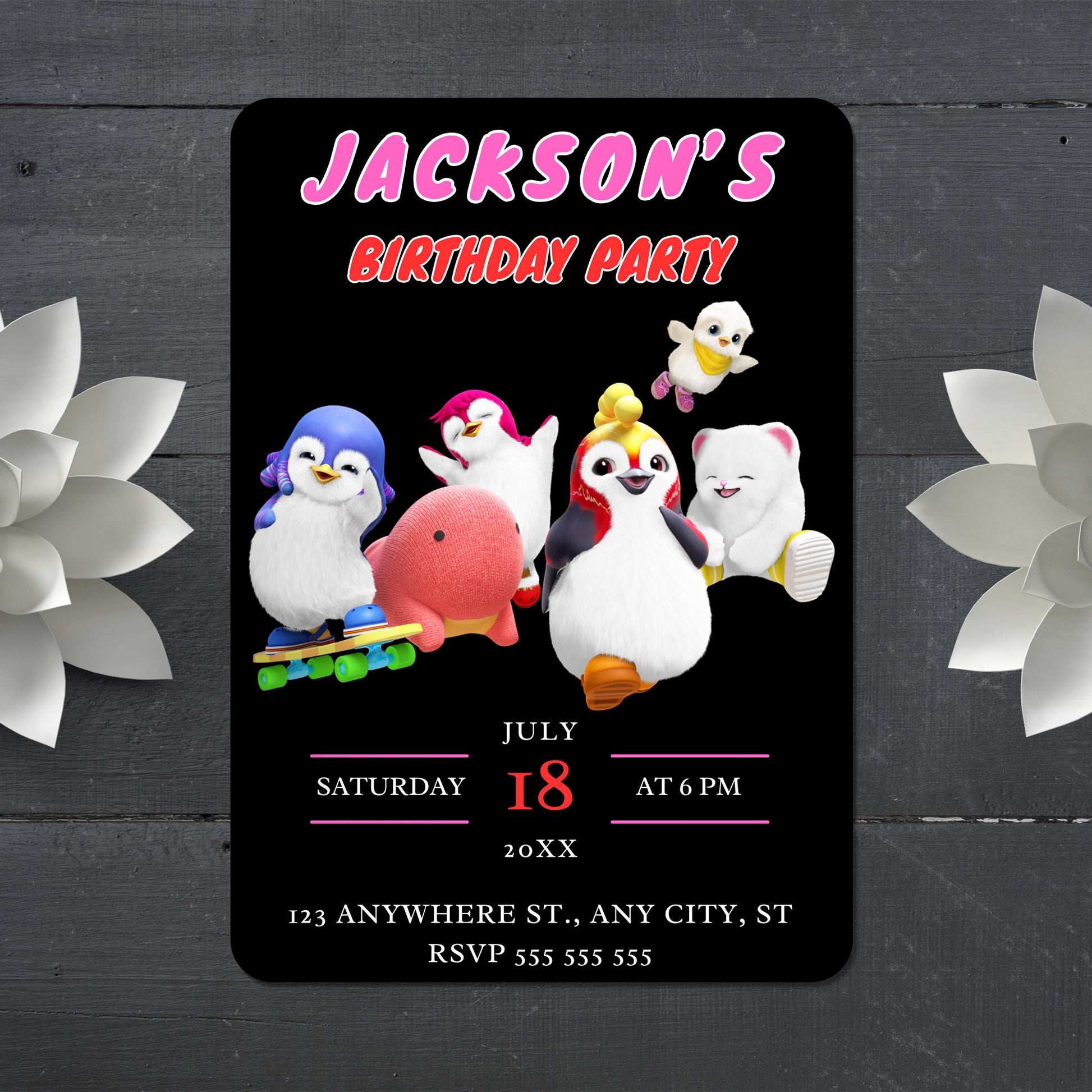 Digital Crash Bandicoot Birthday Template - CreativeRino