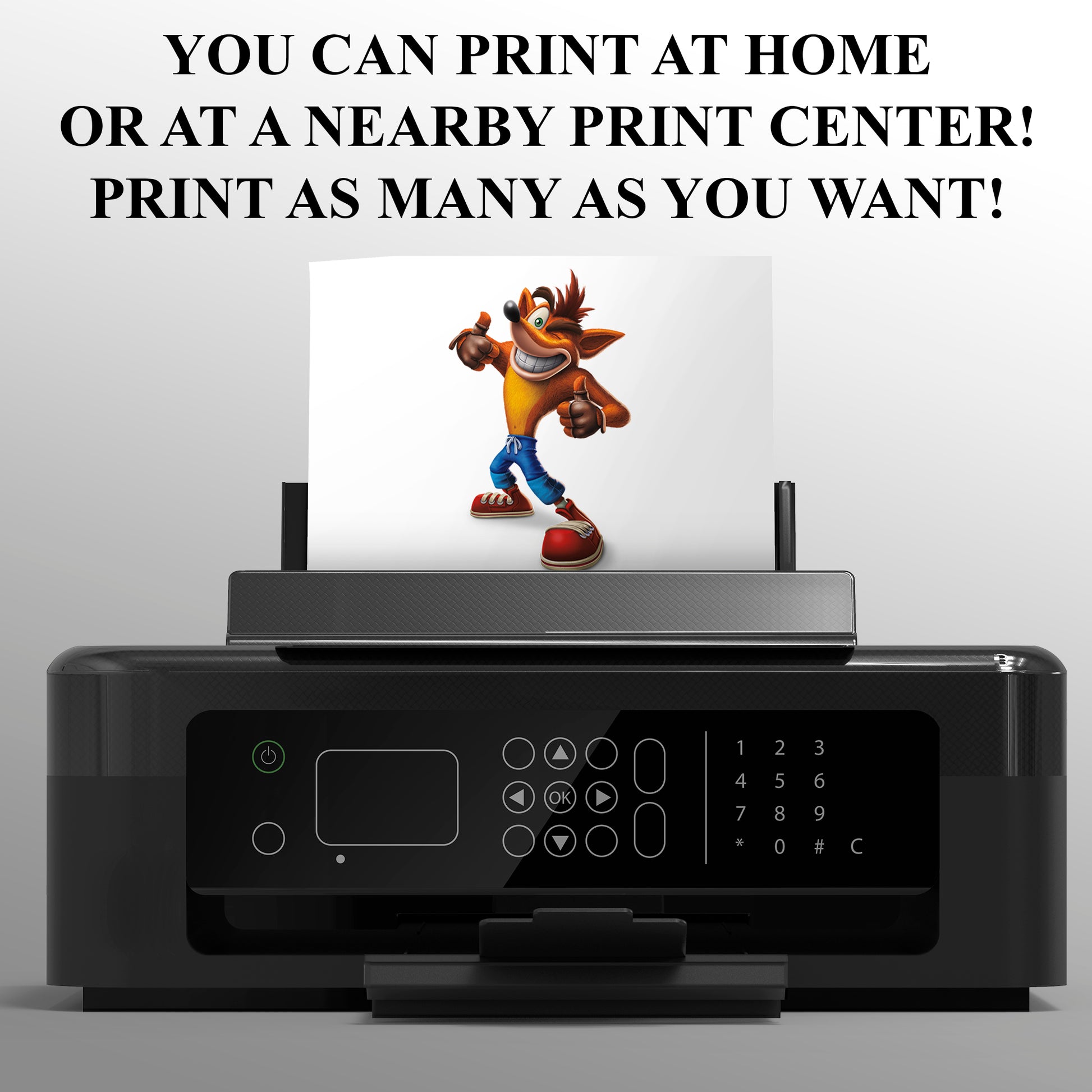 Crash Bandicoot Birthday Party Invitation - CreativeRino