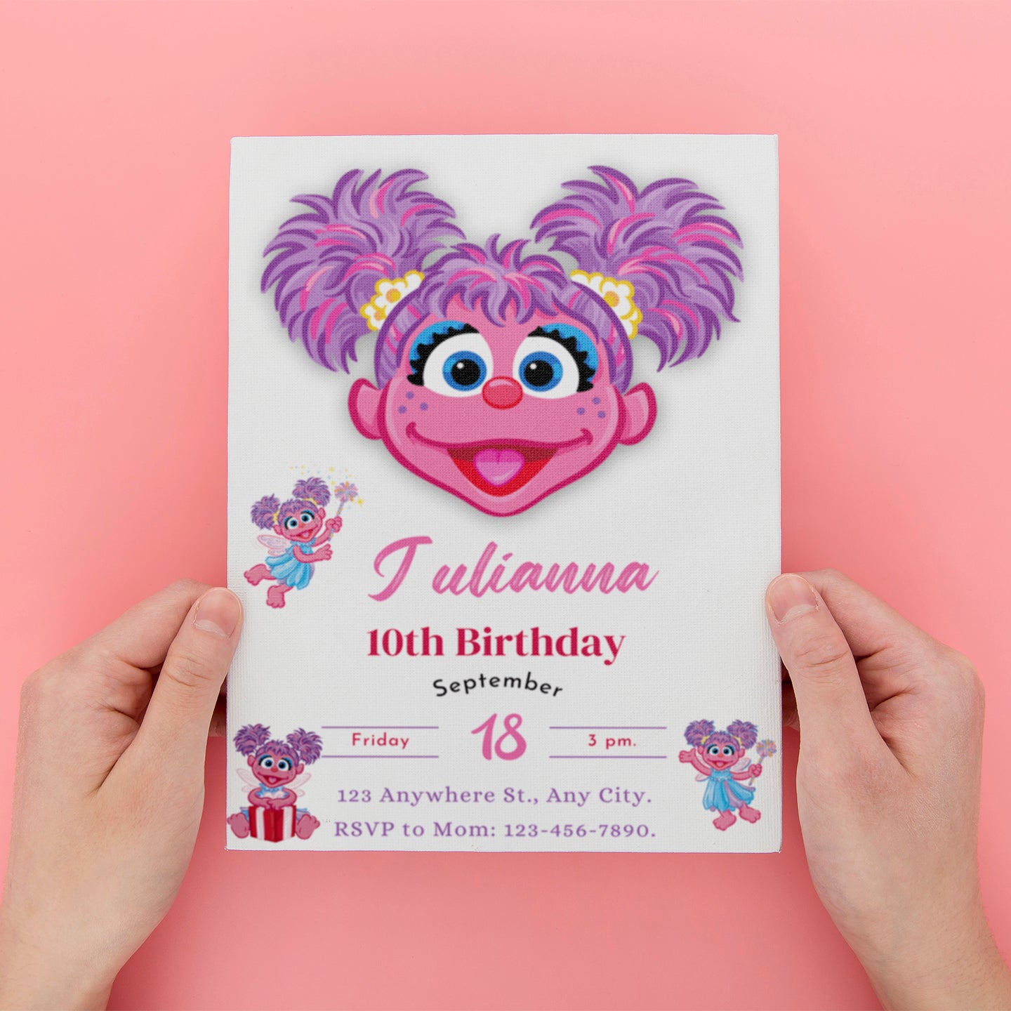 Abby Cadabby Birthday Invitation - CreativeRino