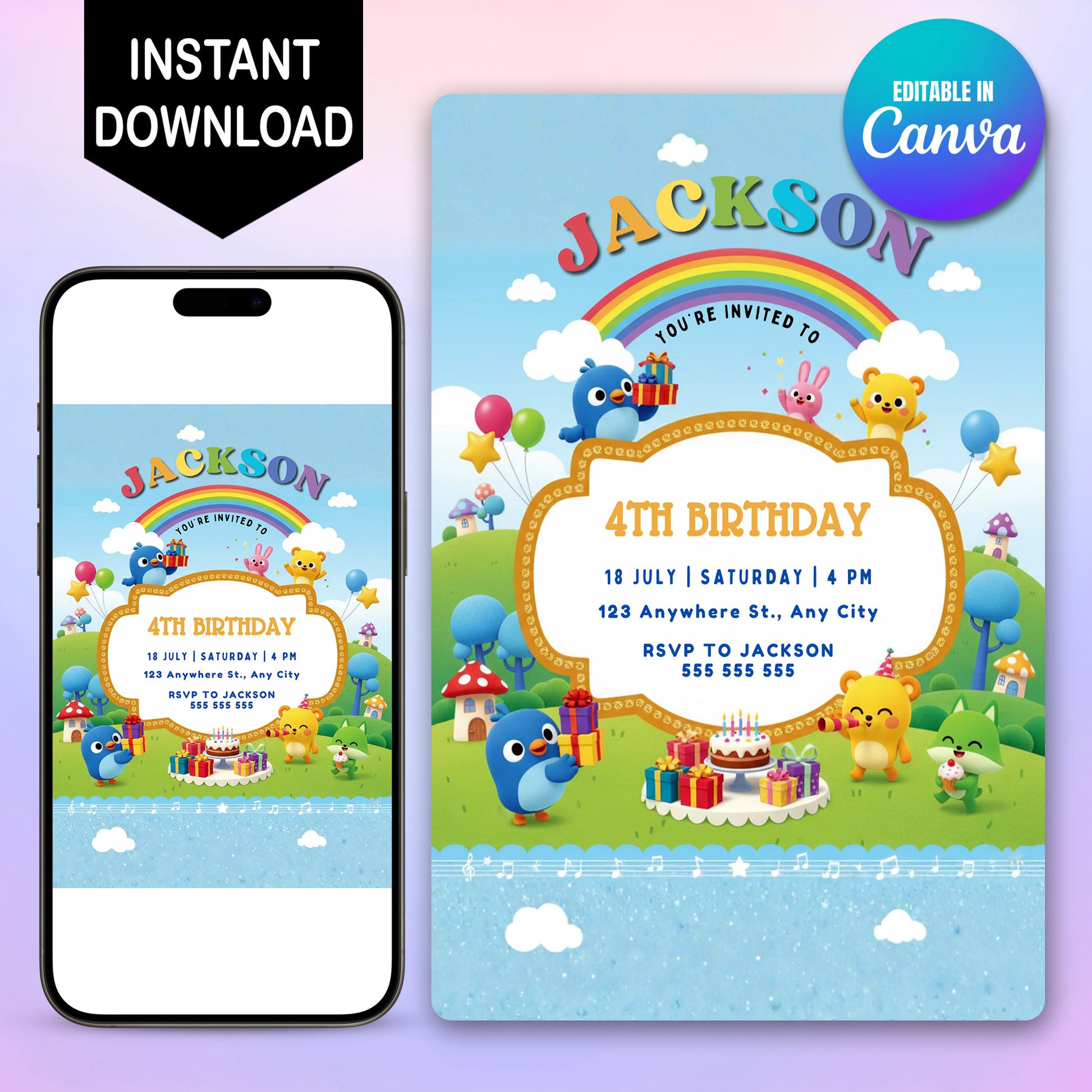 Badanamu Birthday Invitation - CreativeRino