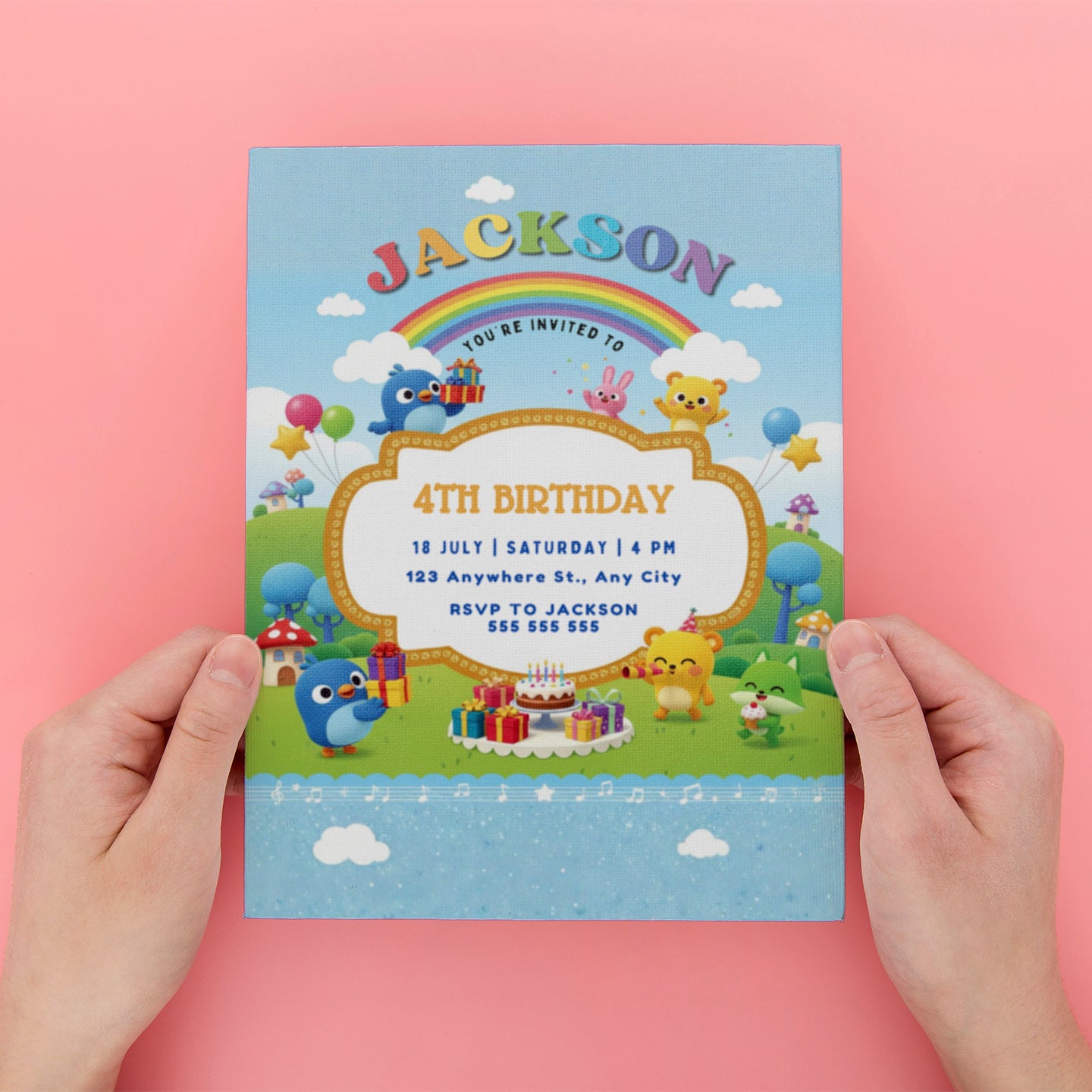 Badanamu Birthday Invitation - CreativeRino