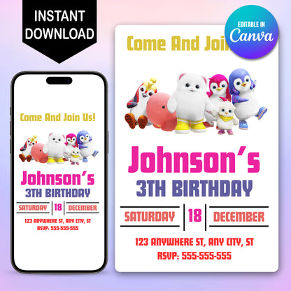 Badanamu Birthday Party Invitation - CreativeRino