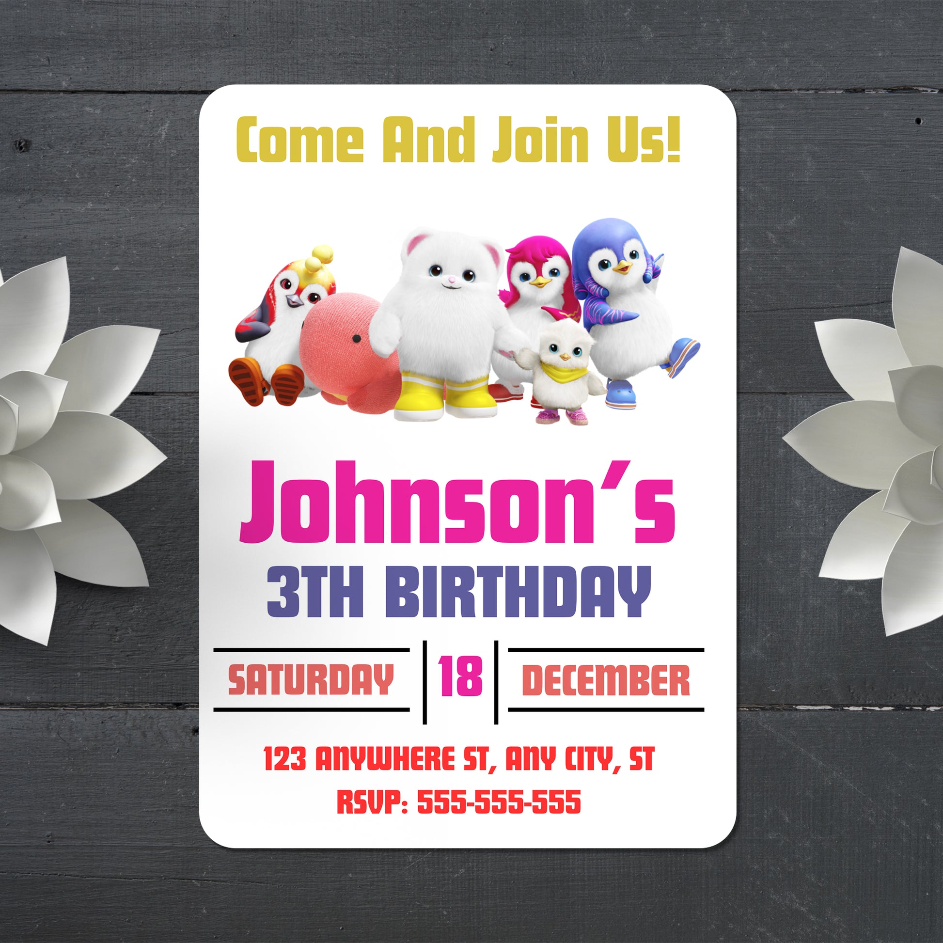 Badanamu Birthday Party Invitation - CreativeRino