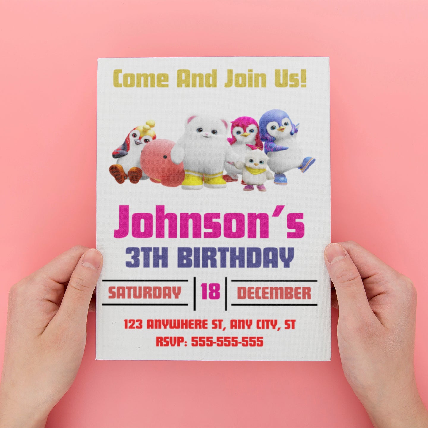 Badanamu Birthday Party Invitation - CreativeRino