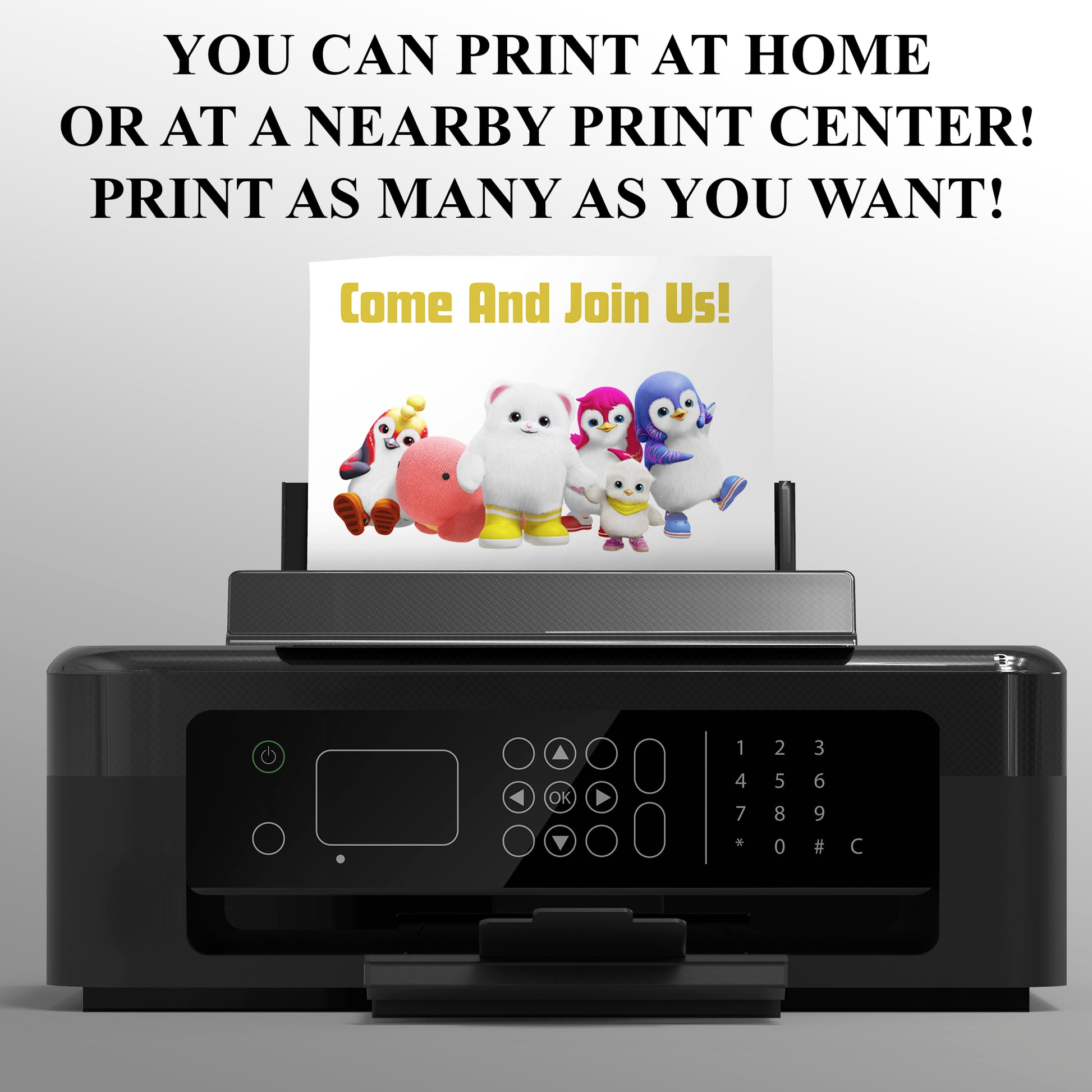 Badanamu Birthday Party Invitation - CreativeRino