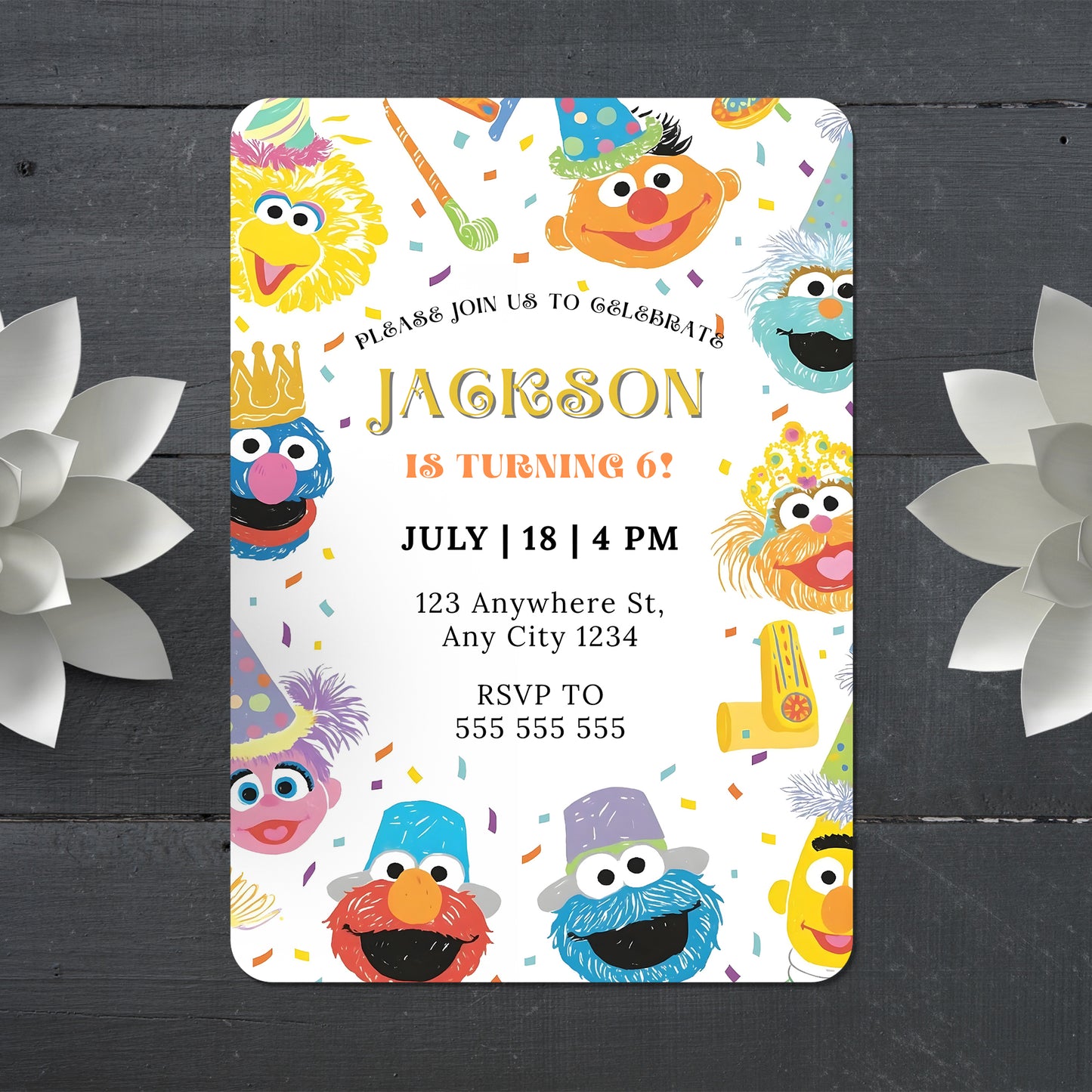 Abby Cadabby Birthday Party Invitation - CreativeRino