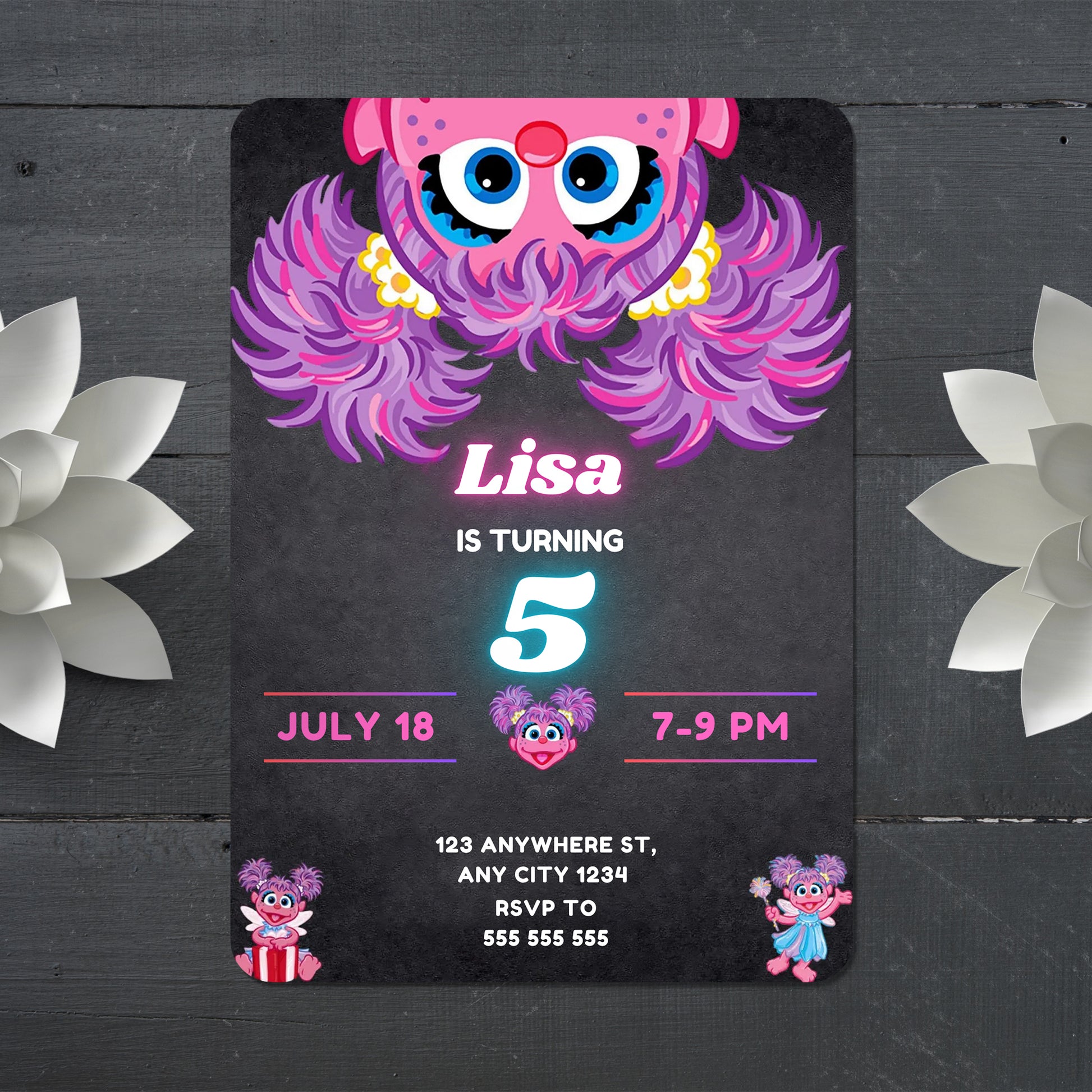 Printable Abby Cadabby Birthday Invitation - CreativeRino