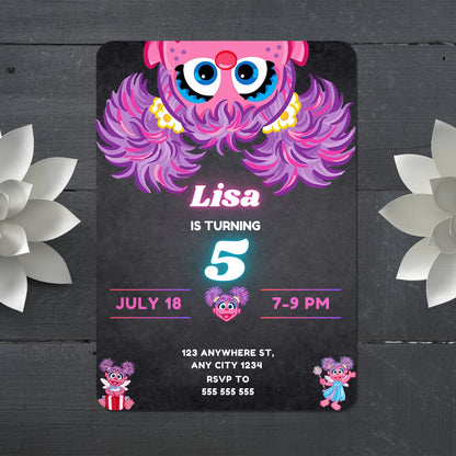 Printable Abby Cadabby Birthday Invitation - CreativeRino