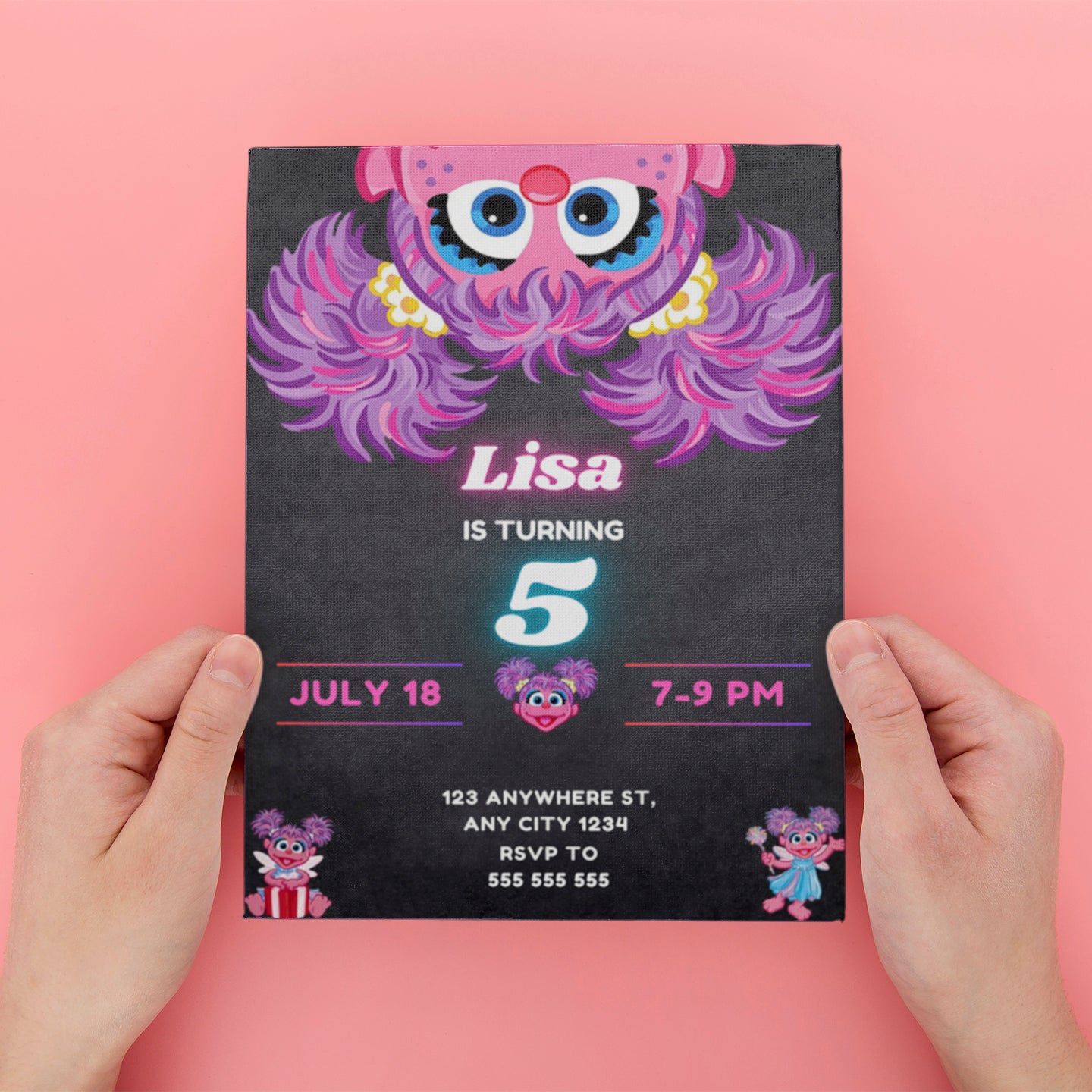 Printable Abby Cadabby Birthday Invitation - CreativeRino