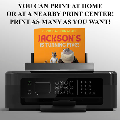 The Bad Guys Birthday Invitation Template - CreativeRino