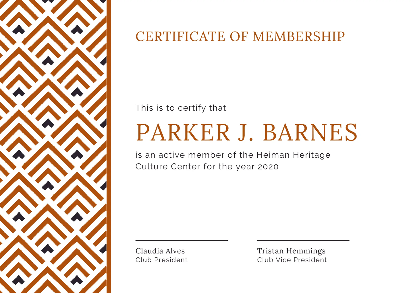 Certificate of Membership Template | Membership Certificate - CreativeRino