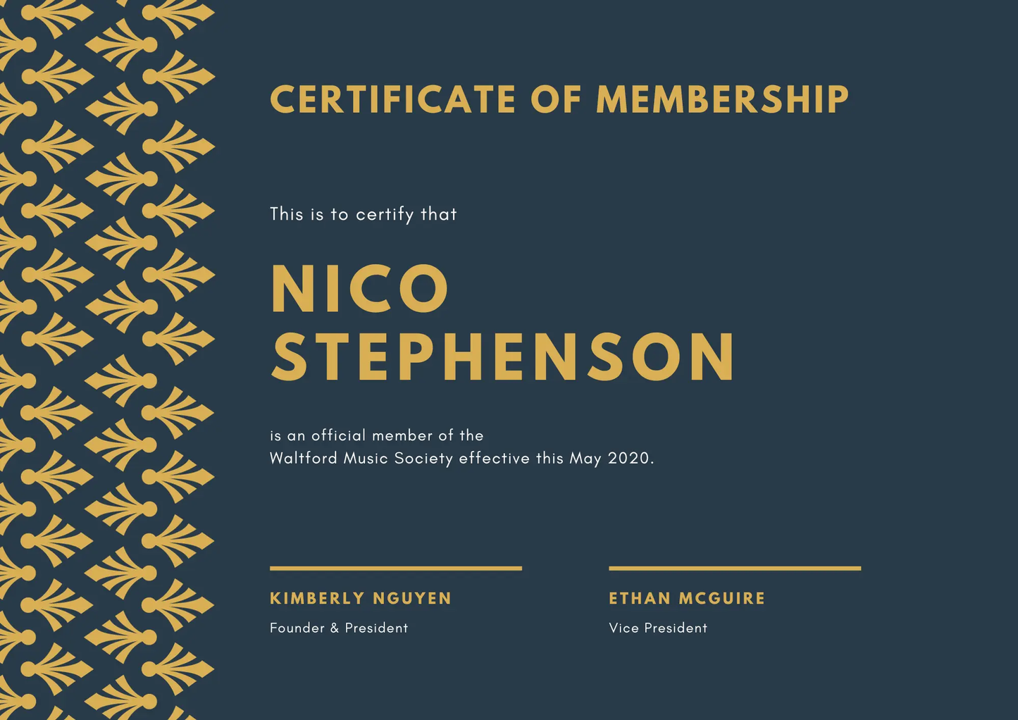 Certificate of Membership Template | Membership Certificate - CreativeRino