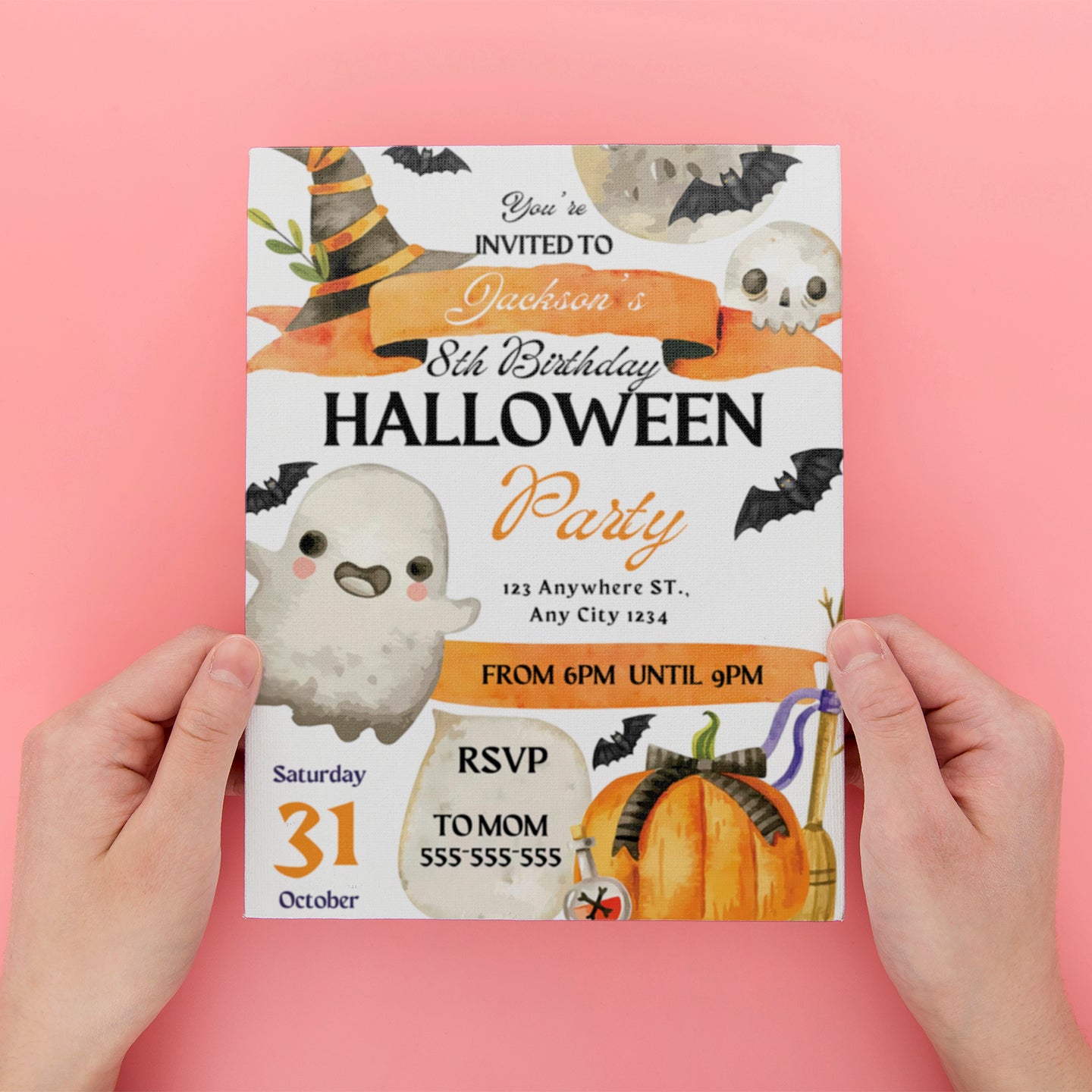 Halloween Birthday Party Invitation - CreativeRino