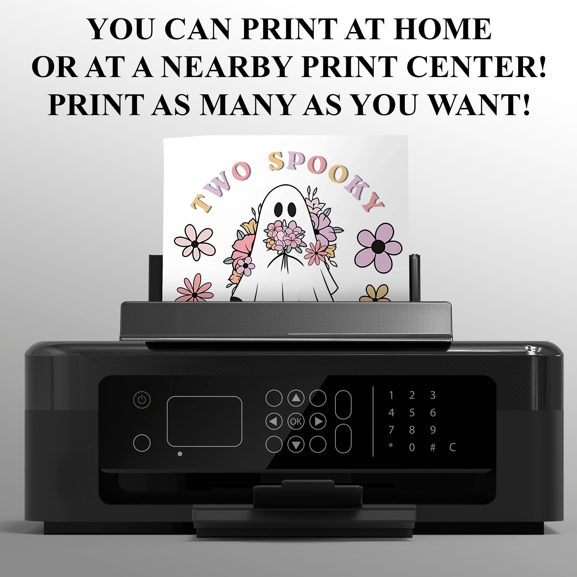 Two Spooky Halloween Birthday Party Invite - CreativeRino