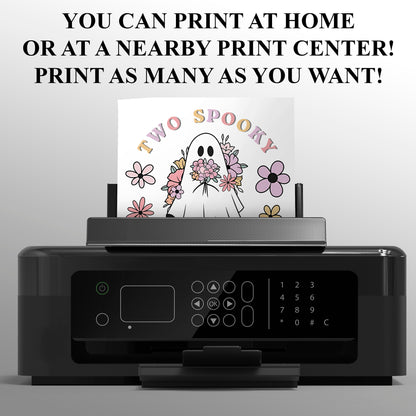 Two Spooky Halloween Birthday Party Invite - CreativeRino