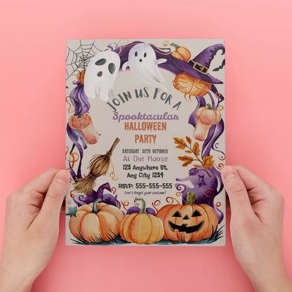 Spooktacular Halloween Party Invitation - CreativeRino