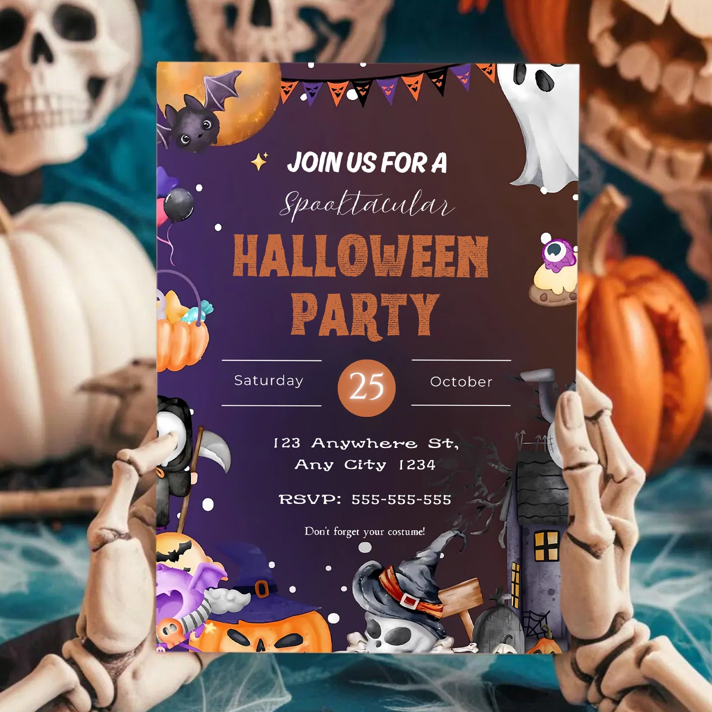 Halloween Party Invitation - CreativeRino