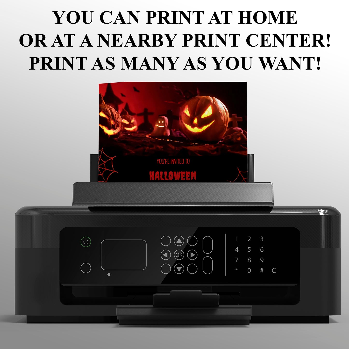 Halloween Party Invitation Template - CreativeRino