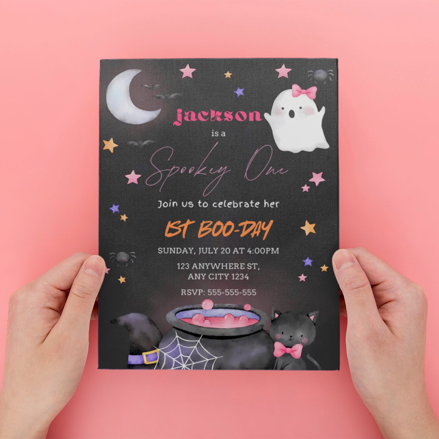 Spooky One 1st Birthday Party Invitation - CreativeRino