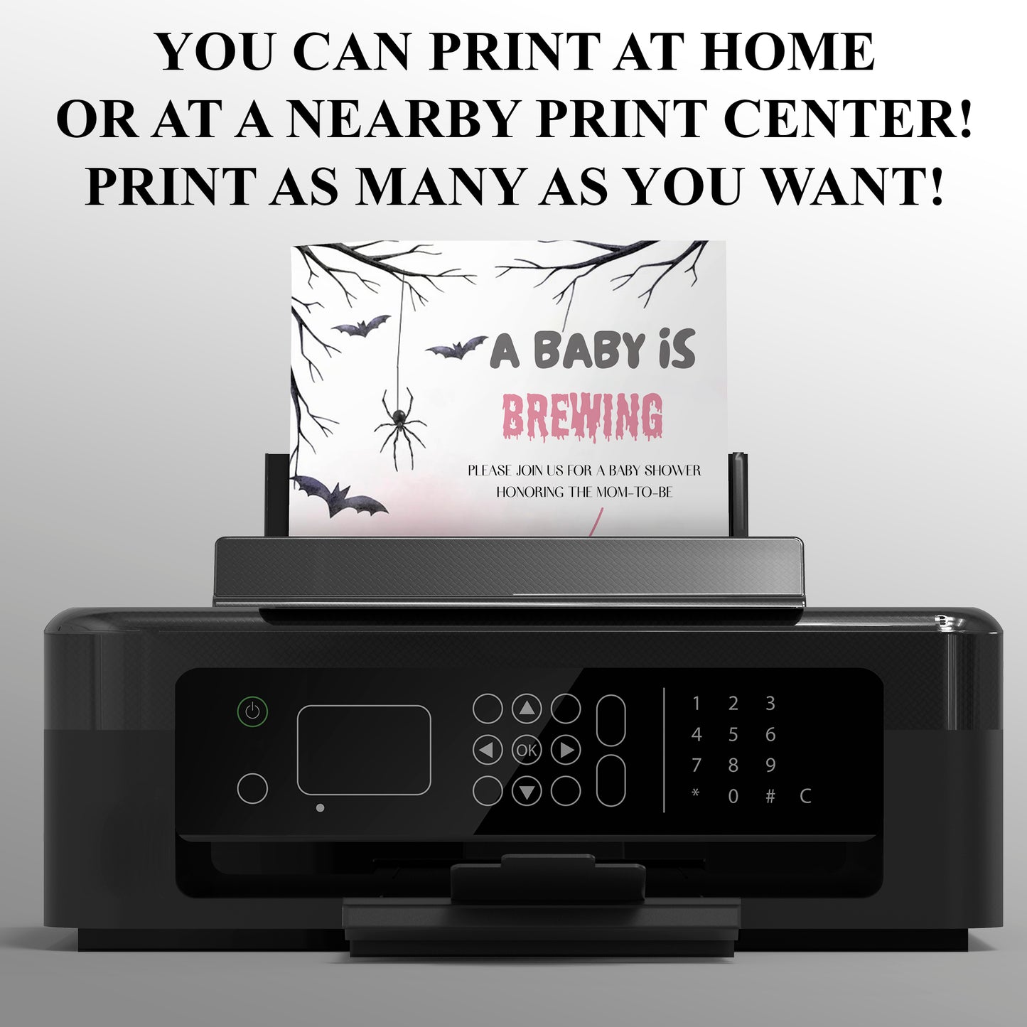 A Baby is Brewing Halloween Baby Shower Invitation - CreativeRino