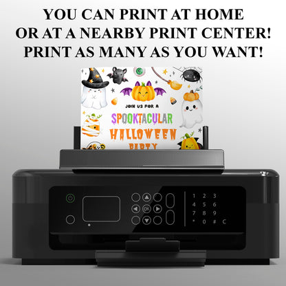 Halloween Theme Birthday Invitation - CreativeRino