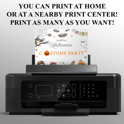 Editable Halloween Costume Party Invitation - CreativeRino
