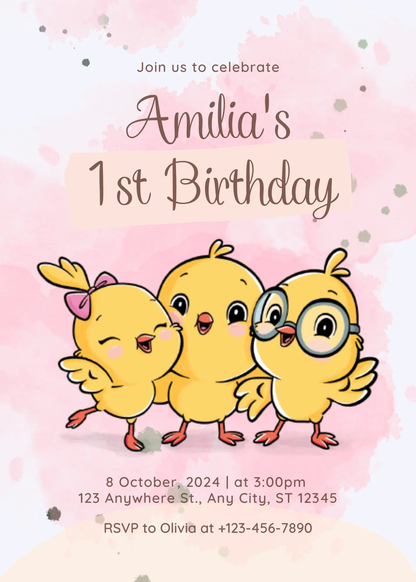 Canticos Birthday Party Invitation Template - CreativeRino