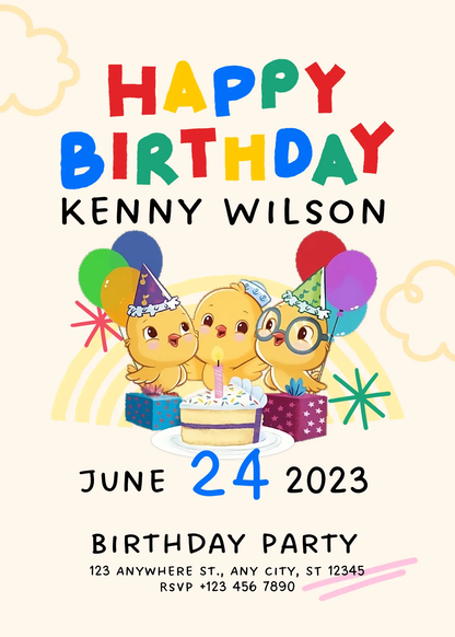 Canticos Birthday Party Invitation Template - CreativeRino