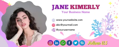 Outlook Gmail Email Signature Design Template - CreativeRino