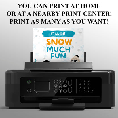 Snow Much Fun Birthday Invitation Template | Snowman Birthday Invite - CreativeRino