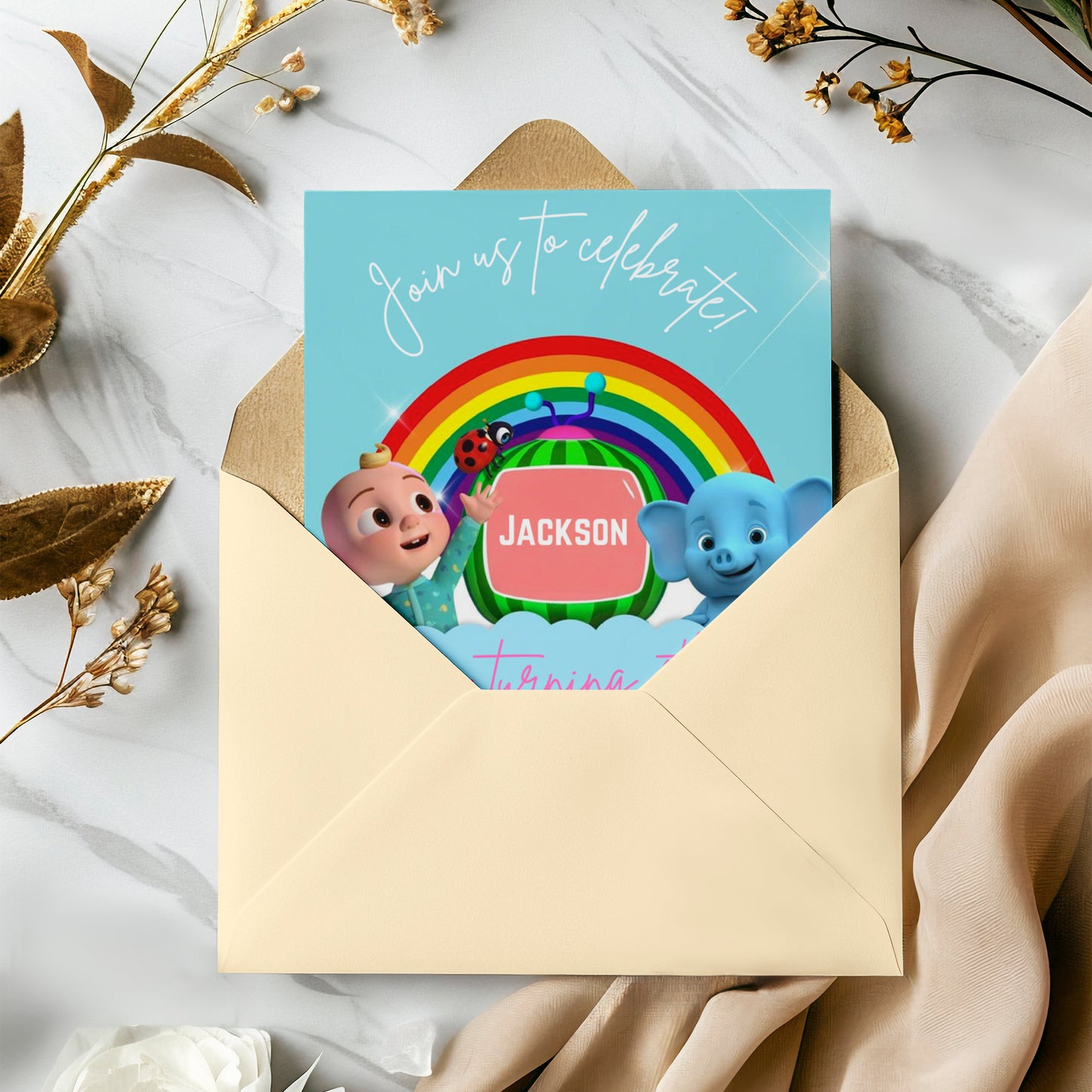 Cocomelon Birthday Invitation Template