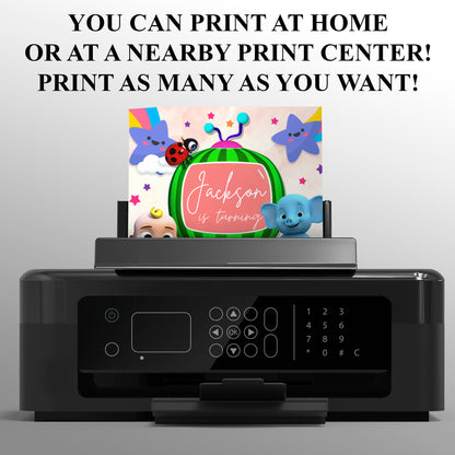 Cocomelon Birthday Invitation Template - CreativeRino