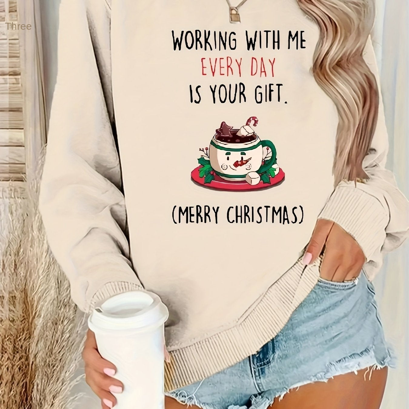 The Ultimate Cozy Christmas Sweatshirt | Plush Fleece Crewneck Pullover | Oversized Holiday Loungewear for Women