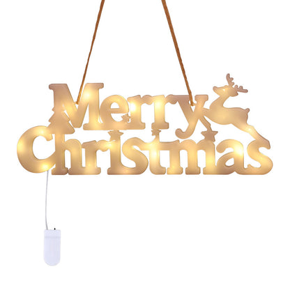 Merry Christmas LED Lighted Sign | Festive Wall Decor