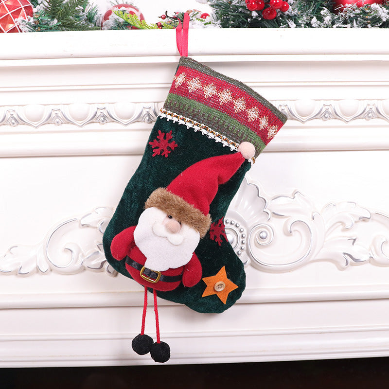 Medium 3D Christmas Character Socks | Cartoon Doll Accent Stockings, Gift Bag & Tree Pendant Decoration eprolo