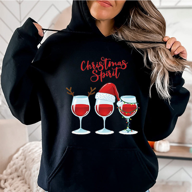 Cozy Christmas Fleece Hoodie for Women | Festive Graphic Pullover Sweatshirt with Drawstring | Ultimate Holiday Comfort Wear eprolo