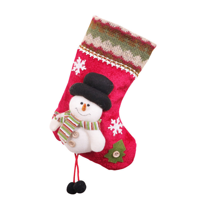 Medium 3D Christmas Character Socks | Cartoon Doll Accent Stockings, Gift Bag & Tree Pendant Decoration eprolo