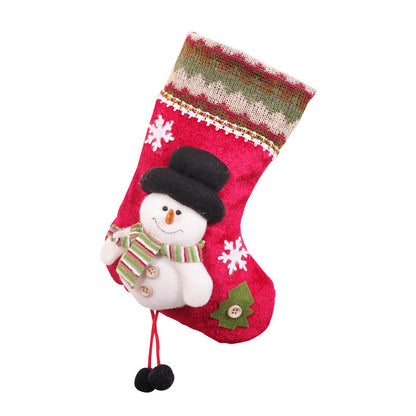 Medium 3D Christmas Character Socks | Cartoon Doll Accent Stockings, Gift Bag & Tree Pendant Decoration eprolo