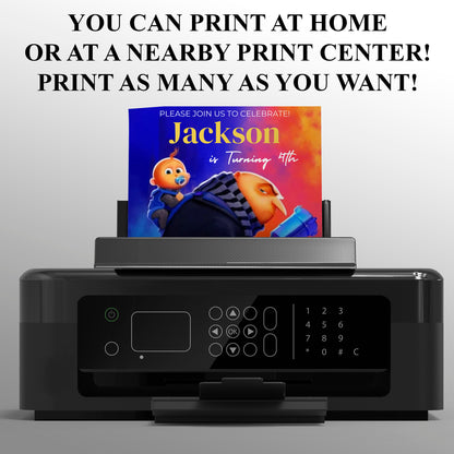 Despicable Me Birthday Invitation Template - CreativeRino