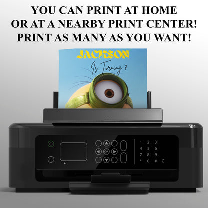 Despicable Me Birthday Invitation Template - CreativeRino