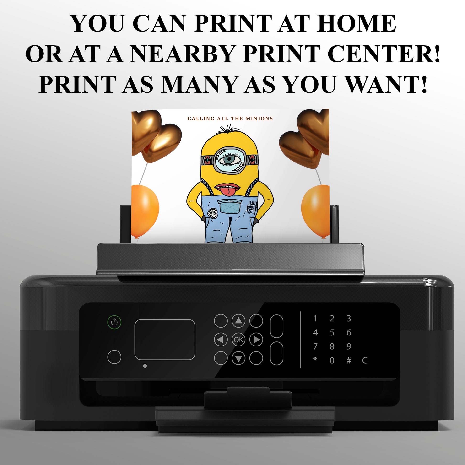 Despicable Me Birthday Invitation Template - CreativeRino