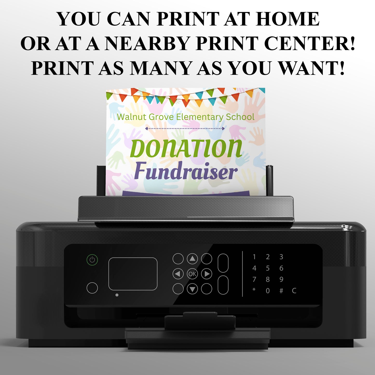 Donation Fundraiser Flyer Invite Template