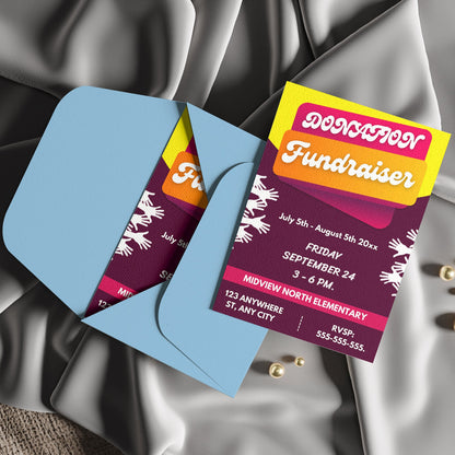 Donation Fundraiser Flyer Template CreativeRino