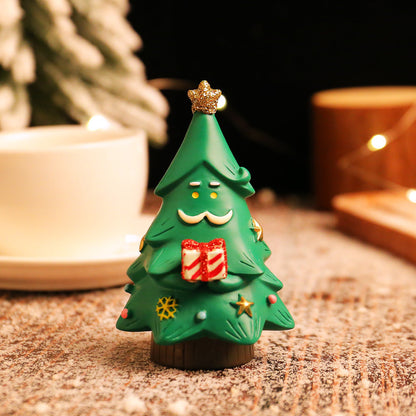 Cute Mini Resin Santa Claus & Christmas Tree Ornament | Desktop Atmosphere Gift eprolo